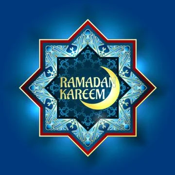 Vector Ornamental arabic golden elements pattern. Bokeh lights festive Stockillustratie