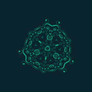 Vector ornamental background with pattern style Stock Illustration