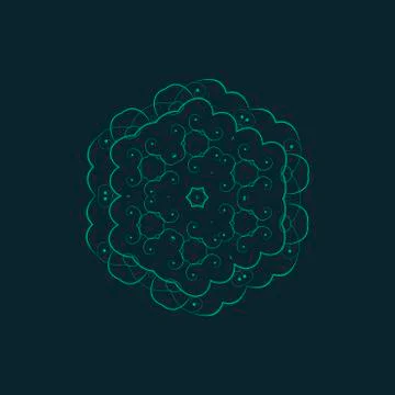 Vector ornamental background with pattern style Stock Illustration