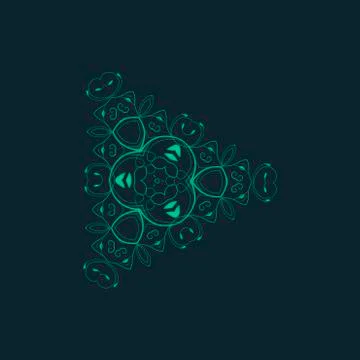 Vector ornamental background with pattern style Stock Illustration