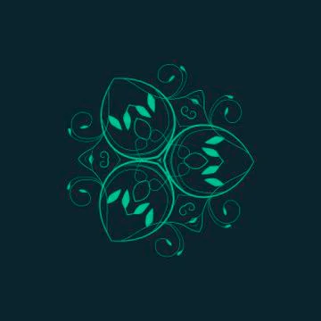 Vector ornamental background with pattern style Stockillustratie