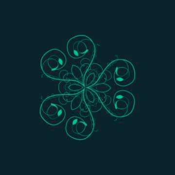 Vector ornamental background with pattern style Stock Illustration