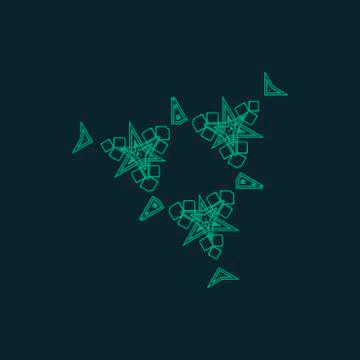 Vector ornamental background with pattern style Stock Illustration