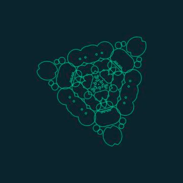 Vector ornamental background with pattern style Stock Illustration