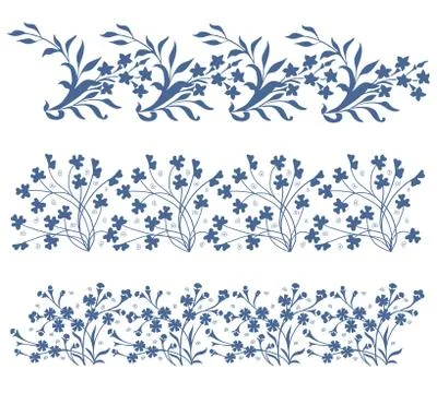 Vector ornamental floral element Stock Illustration