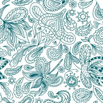 Vector Ornamental Indian Pattern Stock Illustration