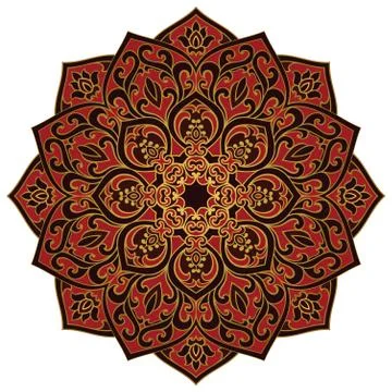 Vector ornamental mandala. Stock Illustration
