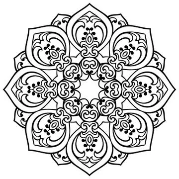 Vector ornamental mandala. Stock Illustration