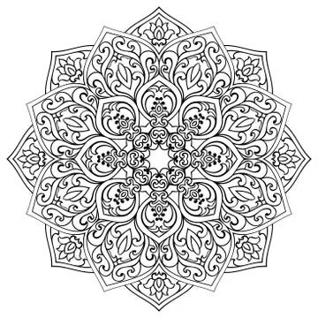 Vector ornamental mandala. Stock Illustration
