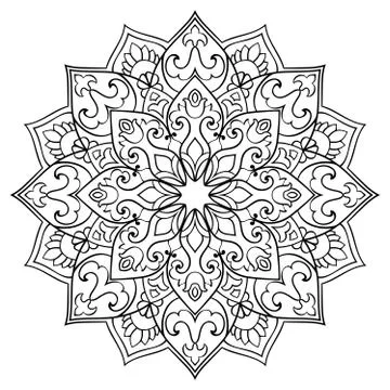 Vector ornamental mandala. Stock Illustration
