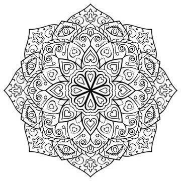 Vector ornamental mandala. Stock Illustration