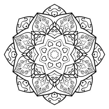 Vector ornamental mandala. Stock Illustration
