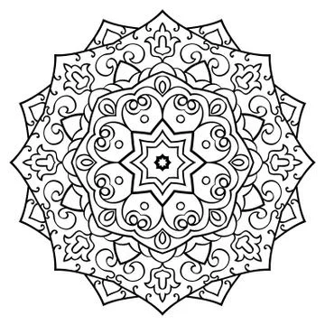 Vector ornamental mandala. Stock Illustration