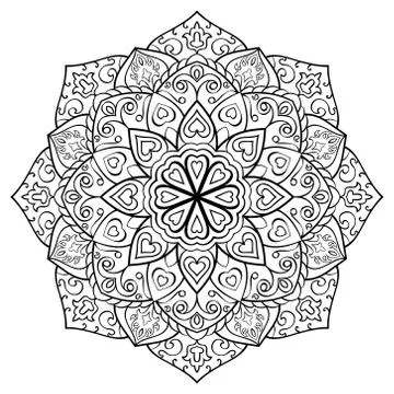 Vector ornamental mandala. Stock Illustration