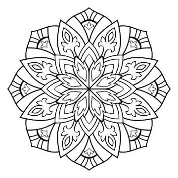 Vector ornamental mandala. Stock Illustration