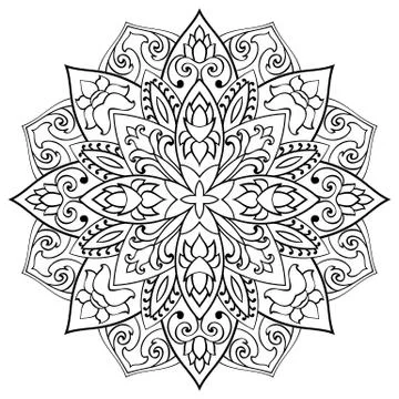 Vector ornamental mandala. Stock Illustration