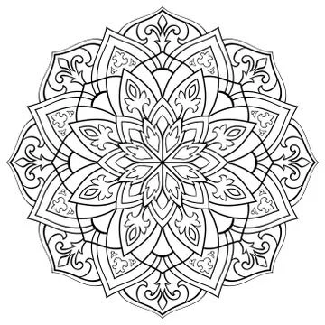 Vector ornamental mandala. Stock Illustration