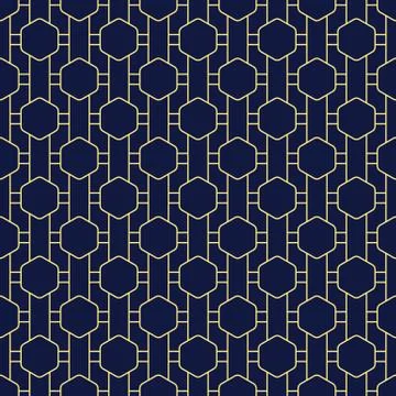 Vector ornamental seamless pattern. Geometric pattern. Illustration for your  Stock Illustration