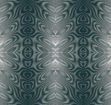 Vector ornamental striped abstract texture of lines in trendy grey colors. Stock Illustration