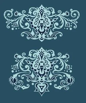 Vector ornamental vintage design elements 스톡 일러스트