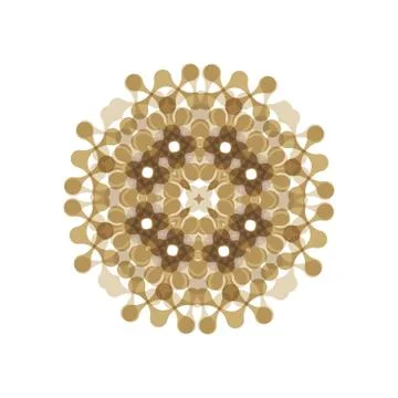 Vector ornamental white background with oriental pattern style Stock Illustration