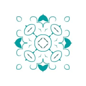 Vector ornamental white background with oriental pattern style Stock Illustration
