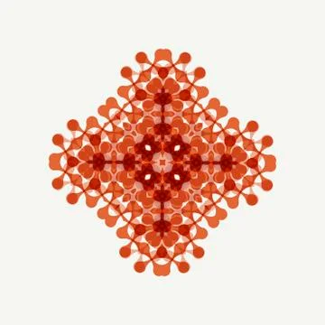 Vector ornamental white background with oriental pattern style Stock Illustration