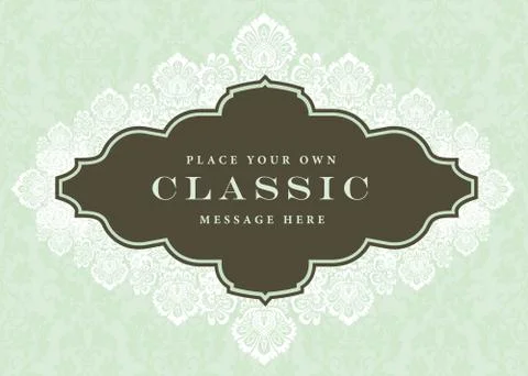 Vector Ornate Frame Illustrazione stock