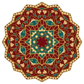 Vector ornate mandala. Stock-Illustration