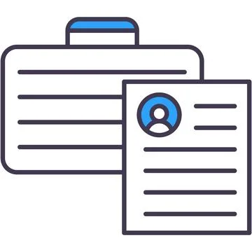 Vector outline file document pictogram flat icon Illustrazione stock