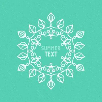 Vector outline frame Stock Illustration