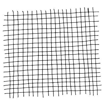 Vector outline of notebook cells, hand-drawn with pen and ink 스톡 일러스트