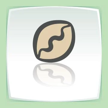 Vector outline pie or dumpling icon. Modern infographic logo and pictogram. Stock Illustration