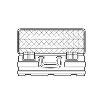 Vector outline protection case illustration. Illustrazione stock