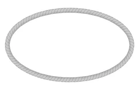 Vector Oval shape frame from gray Stock Illustration