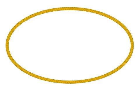Vector Oval Shape Frame from rope Stock Illustration