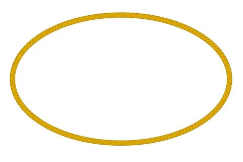 Vector Oval Shape Frame from rope Stock Illustration