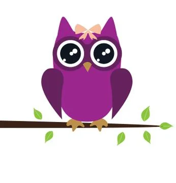 Vector Owl Bird Stock Illustration