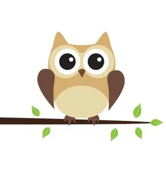 Vector Owl Bird Stock Illustration