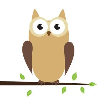 Vector Owl Bird Stock Illustration