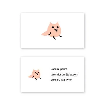 Vector owl in bold line style . Editable illustration Illustrazione stock