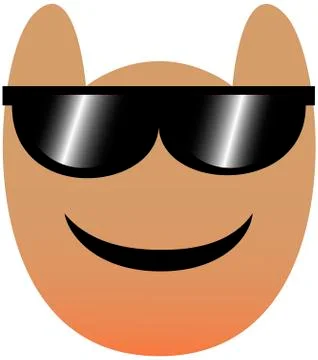 Vector Owl Face With Sunglasses Isolated On White Background Ilustración de archivo