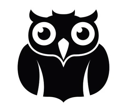 Vector owl icon Illustrazione stock