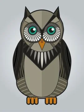 Vector owl Illustrazione stock