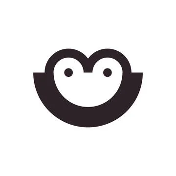 Vector owl in shifted shape style. Digital art Stock Illustration