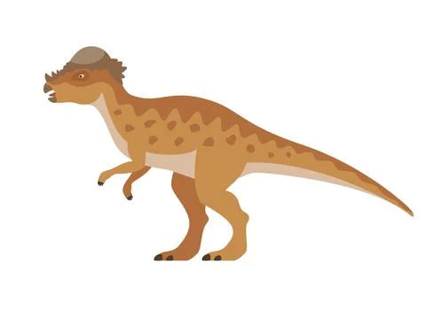 Vector pachycephalosaurus dinosaur Stock Illustration