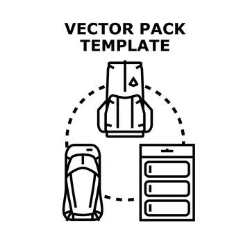 Vector pack template creating design elements concept Stockillustratie