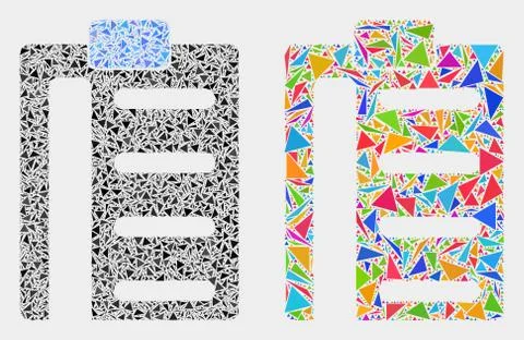 Vector Pad List Items Mosaic Icon of Triangle Items Stockillustratie