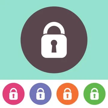 Vector padlock icon Stock-Illustration