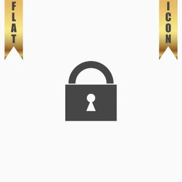 Vector padlock icon Stock Illustration